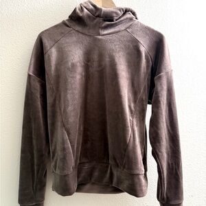 Evereve Velvet Brown Hoodie